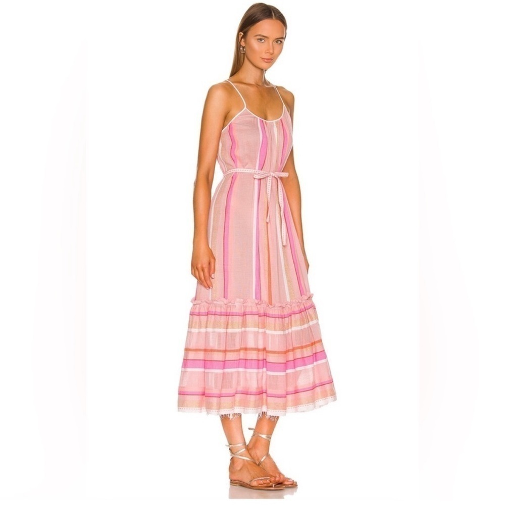 Lemlem Jikirti Sun Dress in Stripes Rose Gold
Size Large